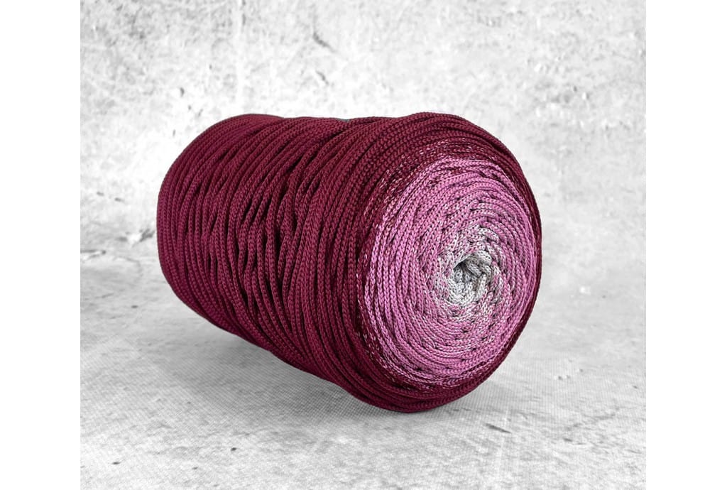 Lovely Cottons bordo rdeča/umazano roza/siva